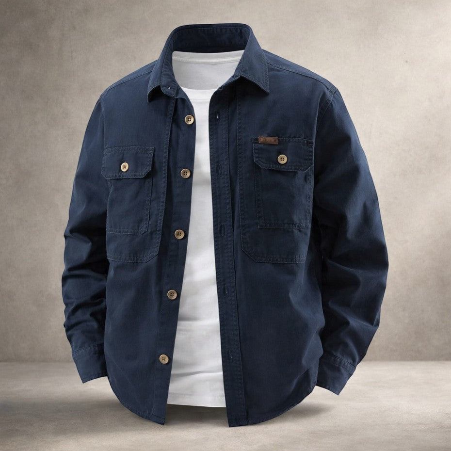 Prosper - Cotton Overshirt With Long Sleeve