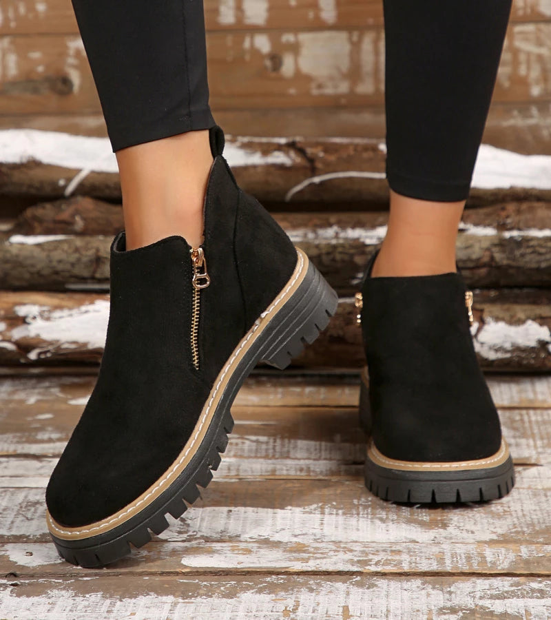 Miladie - Bota Ortopédica Com Fecho Lateral
