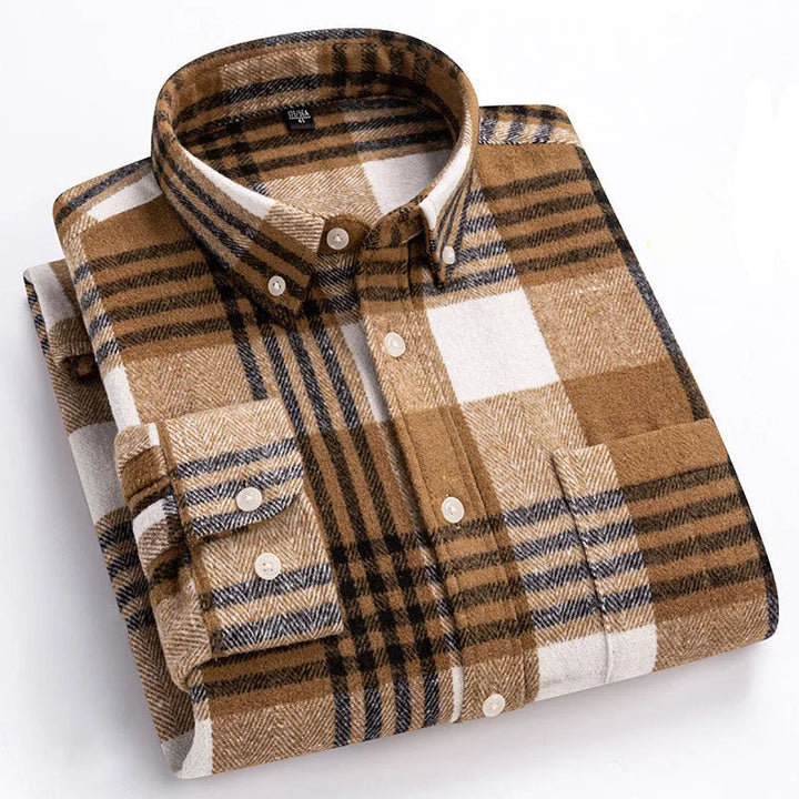 Joman - Camisa De Manga Comprida Xadrez Com Botões