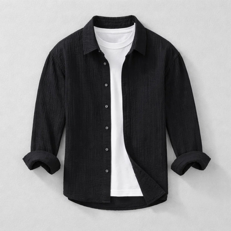 Ernest - Camisa Casual de Botões