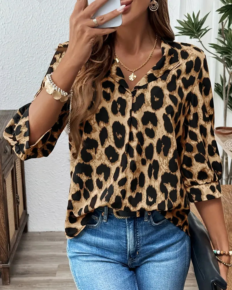 Ianira - Blusa Confortável Com Decote Em V