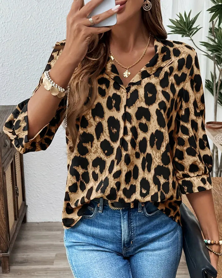 Ianira - Blusa Confortável Com Decote Em V