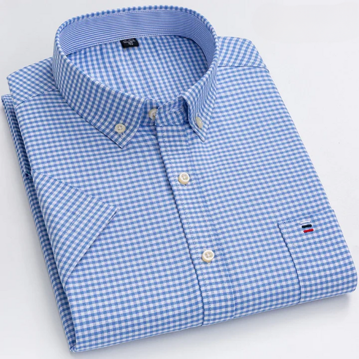 Petersen - Camisa Clássica de Algodão Com Padrão