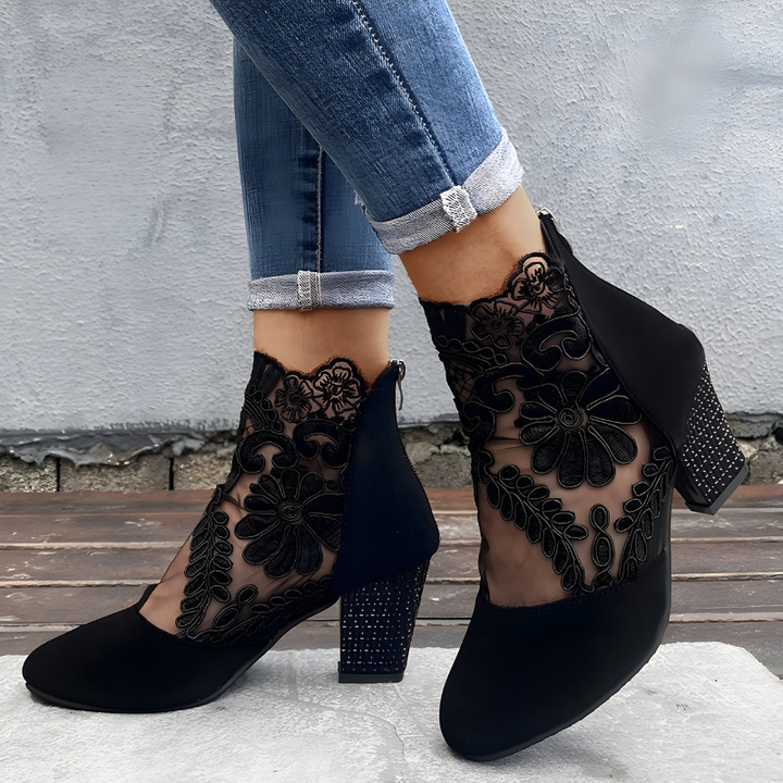 Elizaveta - Sapatos Ortopédicos Com Padrão Floral