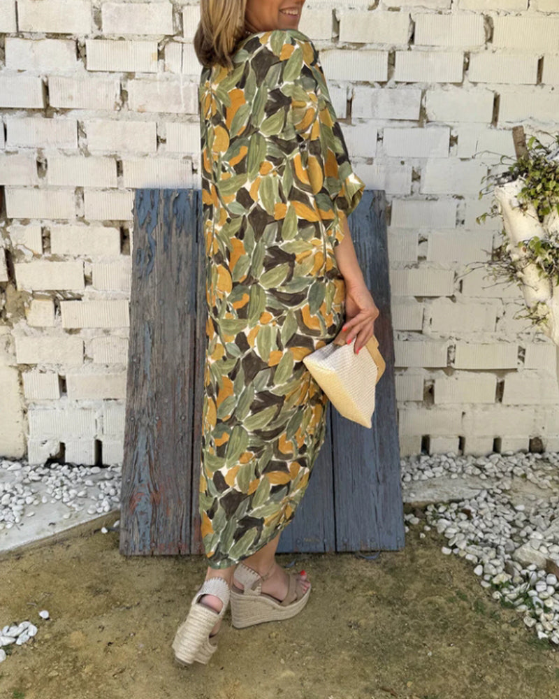 Shilisa - Vestido Com Decote Em V e Padrão Trançado