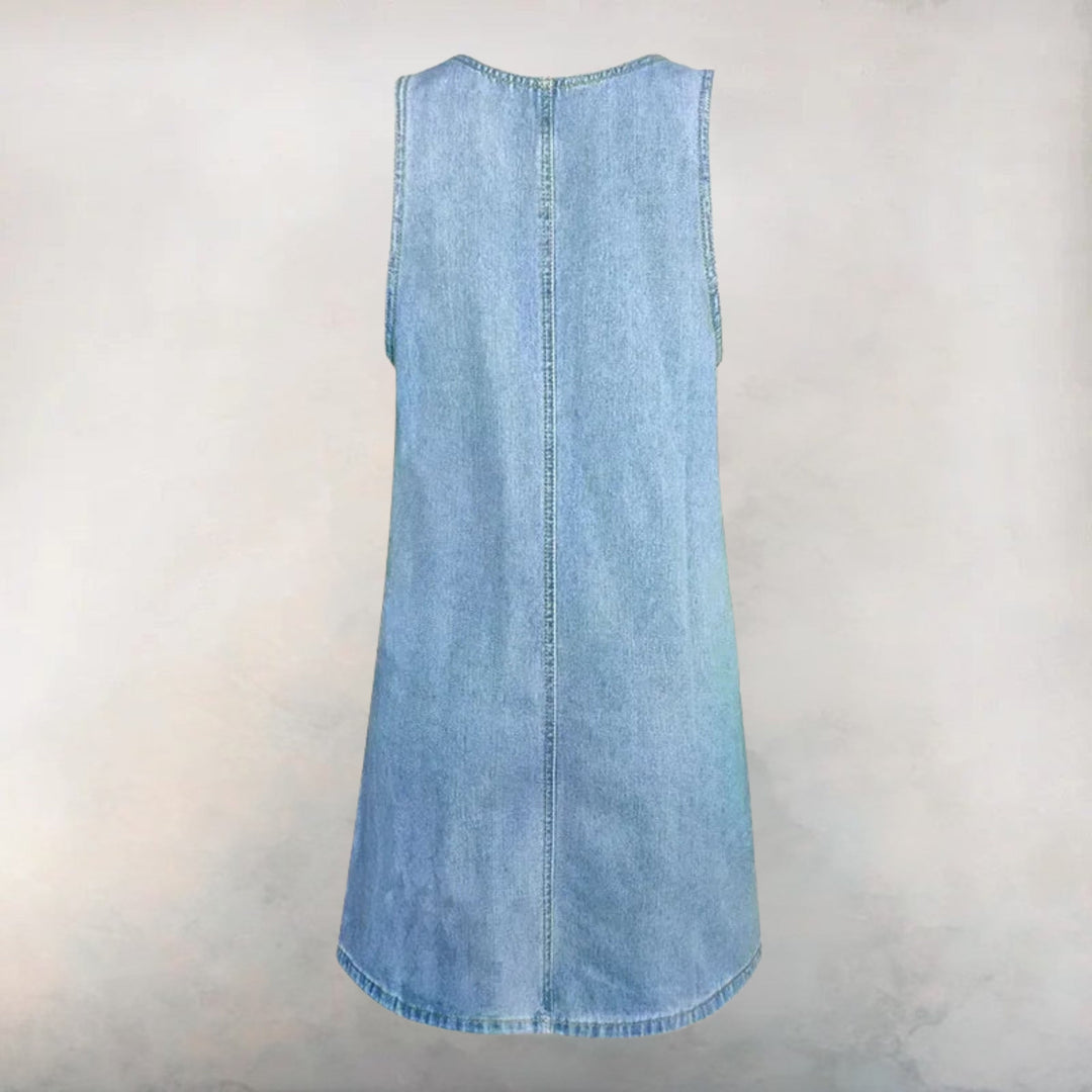 Lucelia - Vestido De Ganga SEM Mangas E Leve