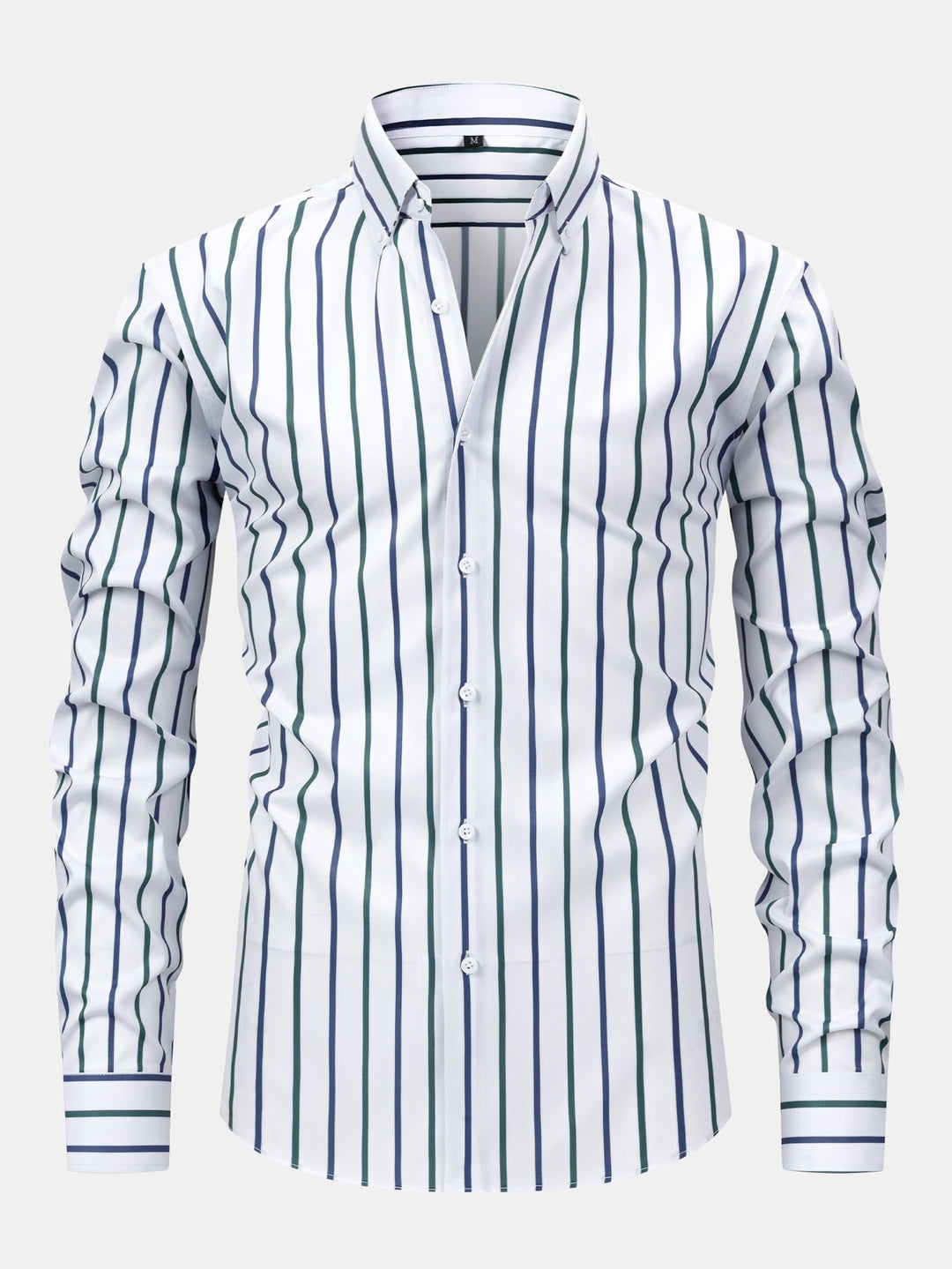 Burt - Camisa de Manga Comprida às Riscas com Botões