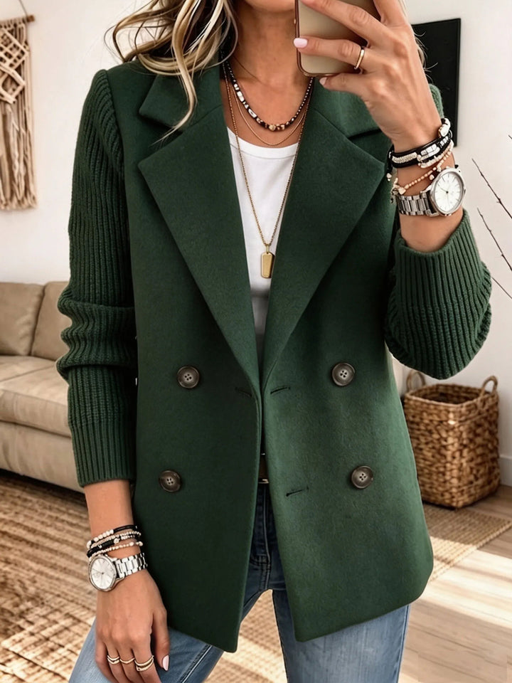 Winchell - Casaco De Outono Elegante Com Mangas Em Malha