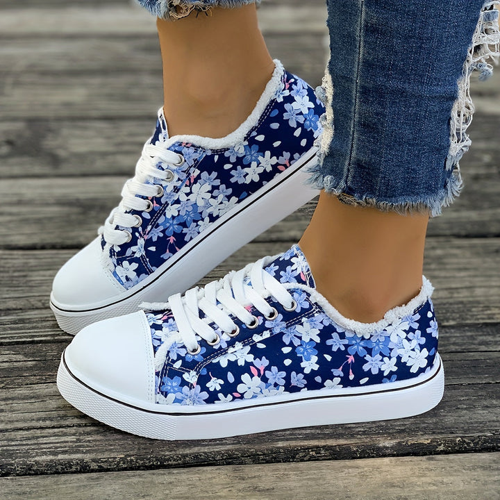Bristy - Sapatos Com Atacadores e Estampado Floral