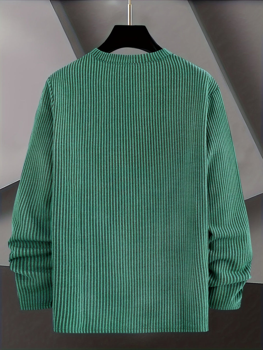 Dionisio - Camisola de Malha Canelada com Gola Redonda