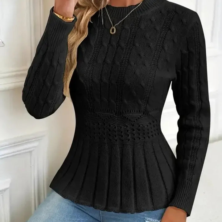 Bellie - Camisola De Malha Grossa Com Gola Redonda
