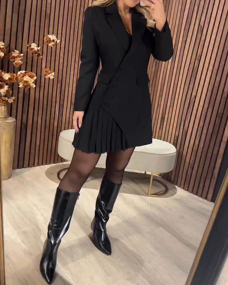 Nylani - Vestido com Lapela e Estilo Blazer