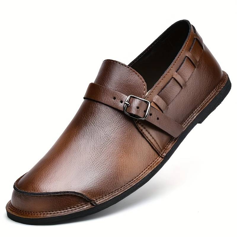 Efraim - Mocassim Confortável De Estilo Retro, Sem Atacadores