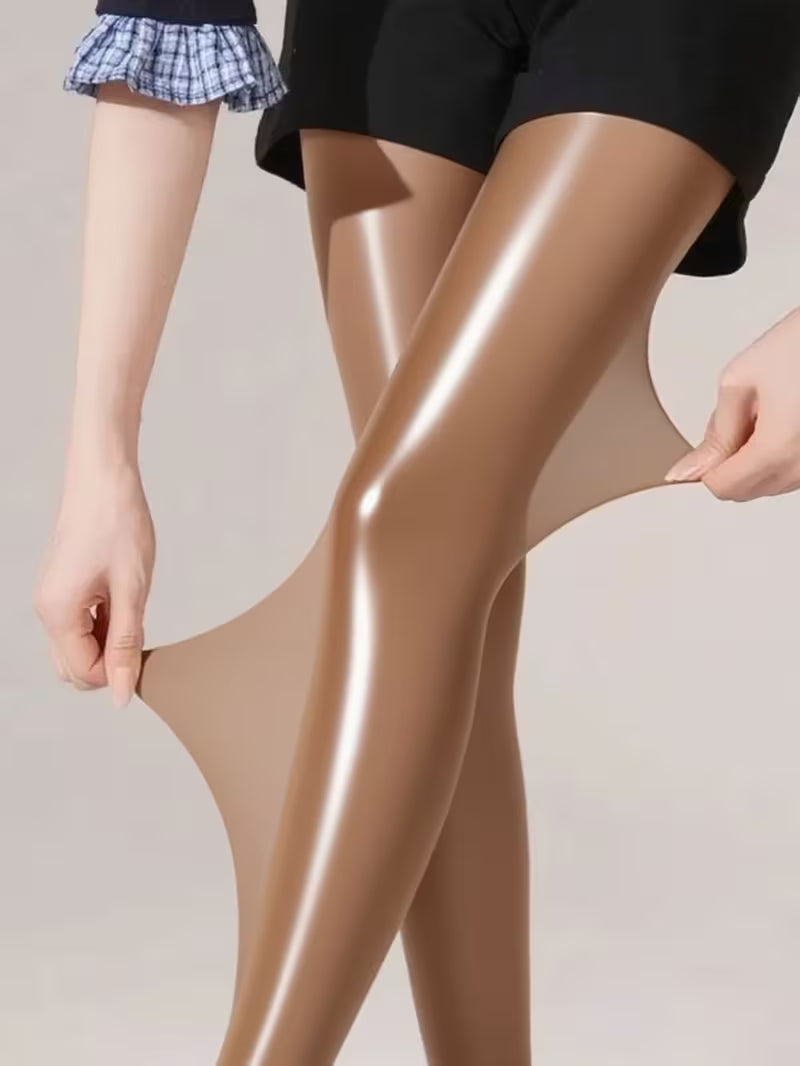 Bekah - Collants Elásticos Com Pés e Brilho Intenso