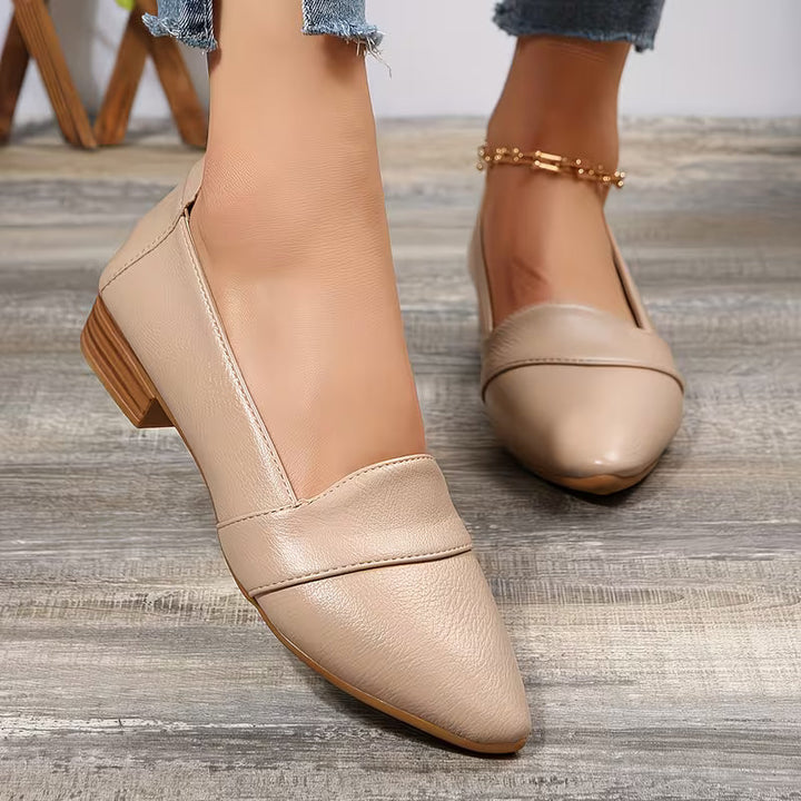 Alannah - Sapatos De Bico Fino Com Salto Baixo