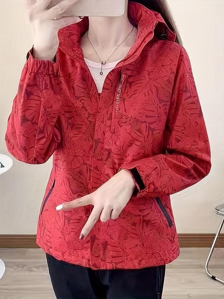 Joana - Casaco Estampado à Prova de Vento