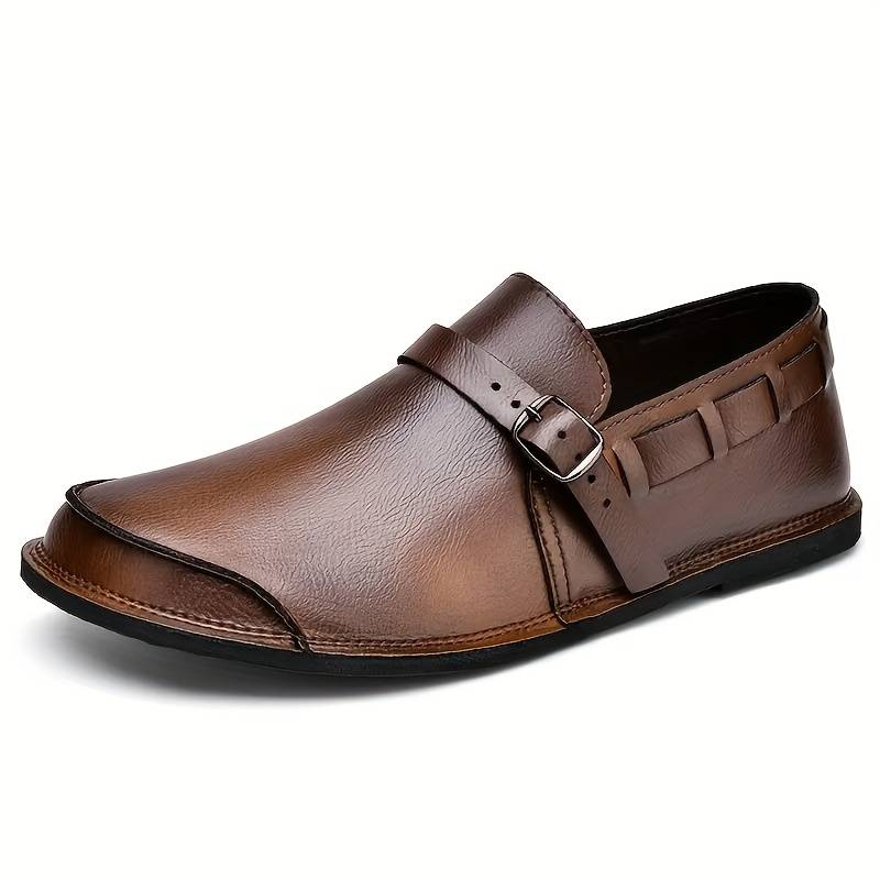 Efraim - Mocassim Confortável De Estilo Retro, Sem Atacadores