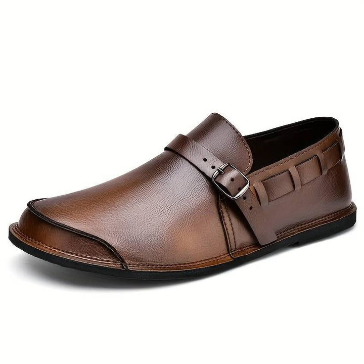 Efraim - Mocassim Confortável De Estilo Retro, Sem Atacadores