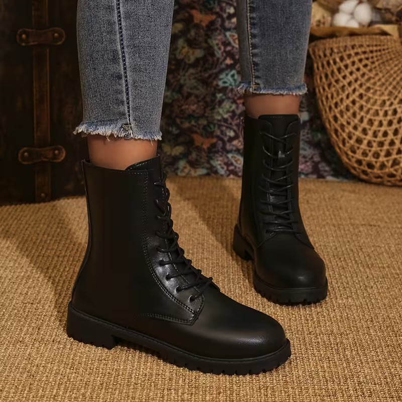Rawert - Botas de Cano Curto Com Atacadores Confortáveis