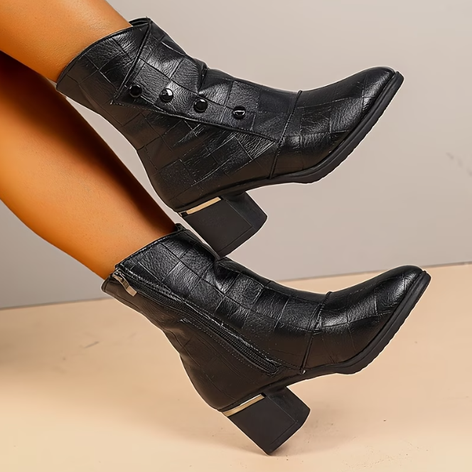 Rejoice - Sapatos De Salto Alto Confortáveis Com Fecho De Correr