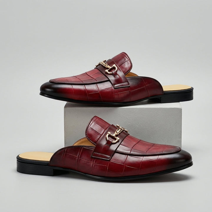 Idris - Sapatos De Couro Sem Parte Traseira