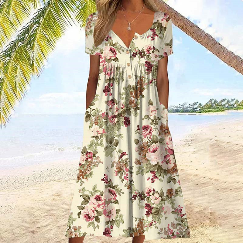 Aliyeen - Vestido Com Estampado Floral Vintage