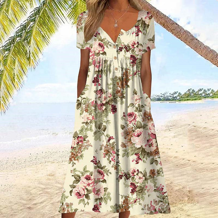 Aliyeen - Vestido Com Estampado Floral Vintage