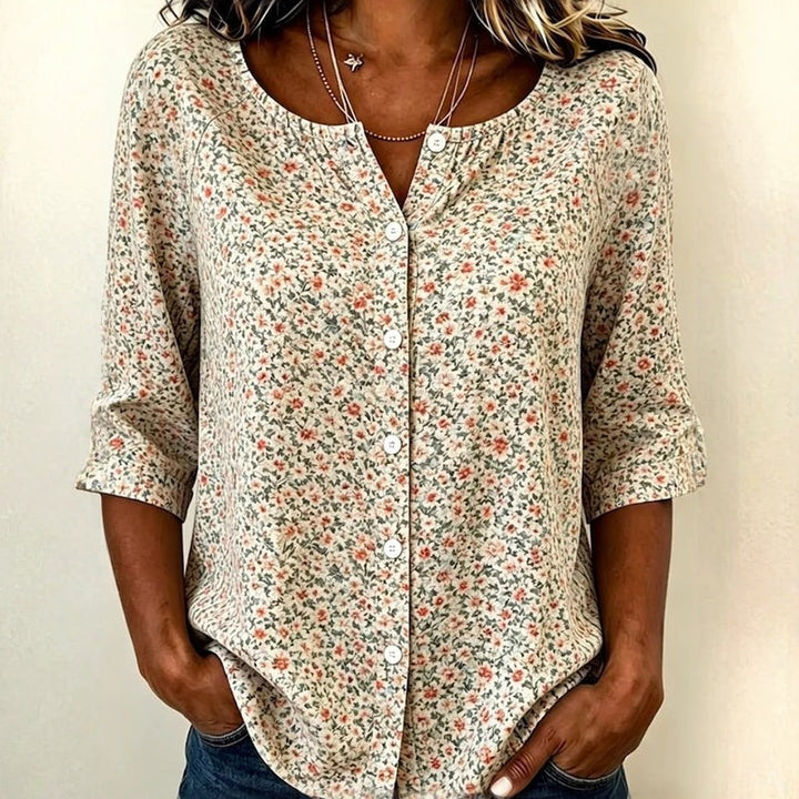 Sumali - Camisa Com Estampado Floral Vintage