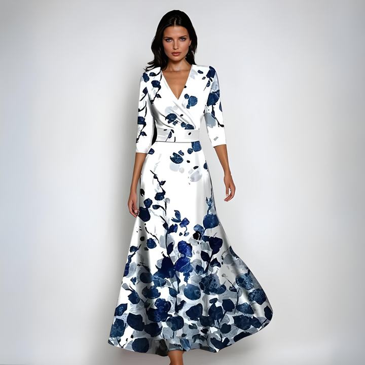 Annemiek - Vestido Floral Luxuoso