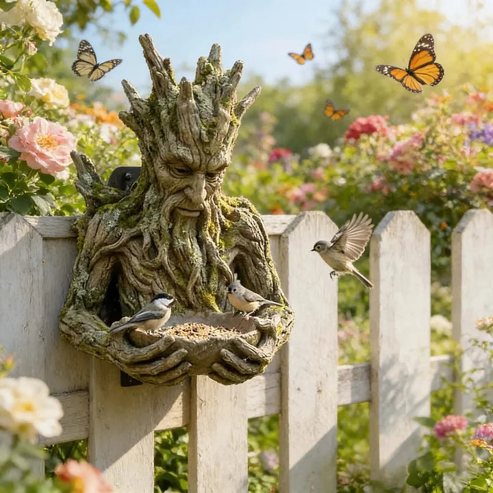 NatureHold - Uma Escultura Para Alimentar Pássaros Integrada Numa árvore