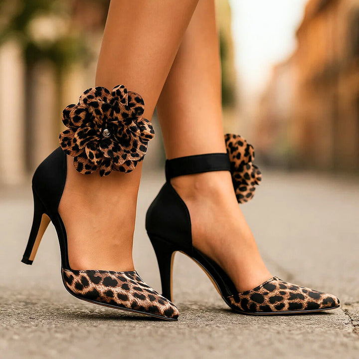 Zenaya - Sapatos de Salto Alto Com Elegância Floral