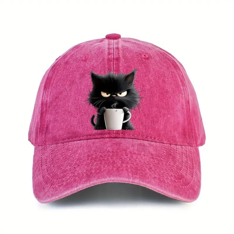 Malenia - Boné de Beisebol com Estampa de Gato