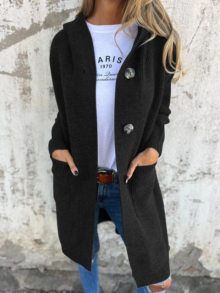 Kaitlin - Casaco de Malha Longo Elegante