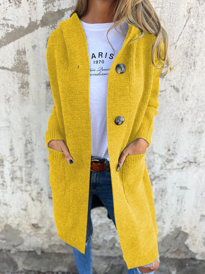 Kaitlin - Casaco de Malha Longo Elegante