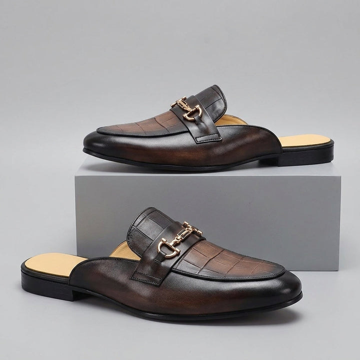 Idris - Sapatos De Couro Sem Parte Traseira