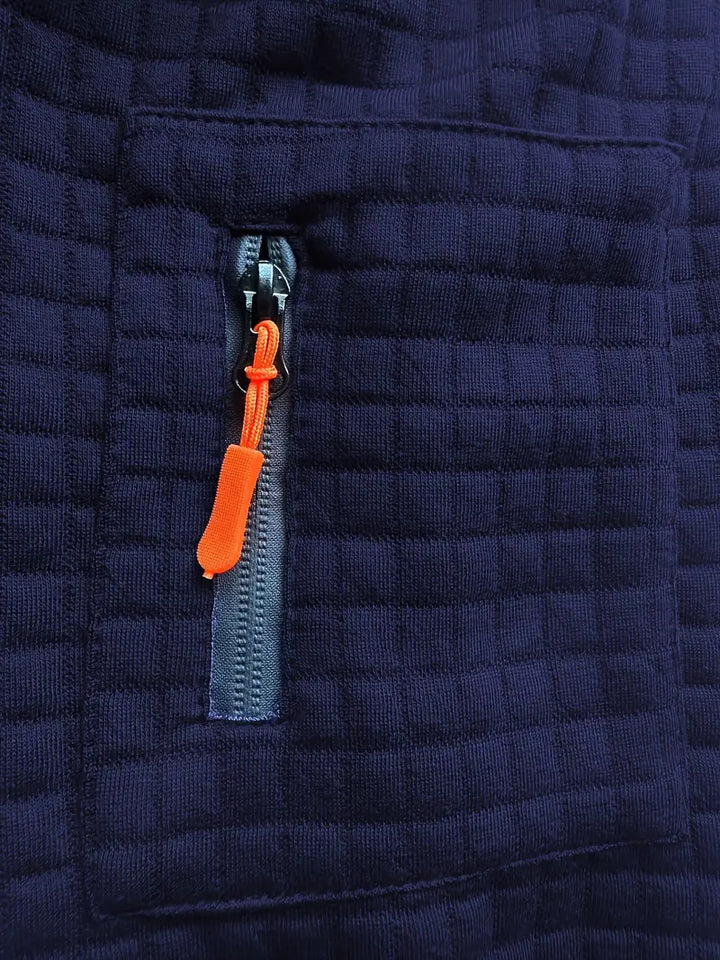 Ephraim - Camisa polo Texturada com Bolso na Manga