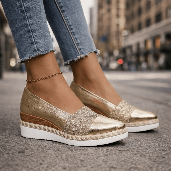 Jahaira - Elegante Antiderrapante Sapatos de Cunha