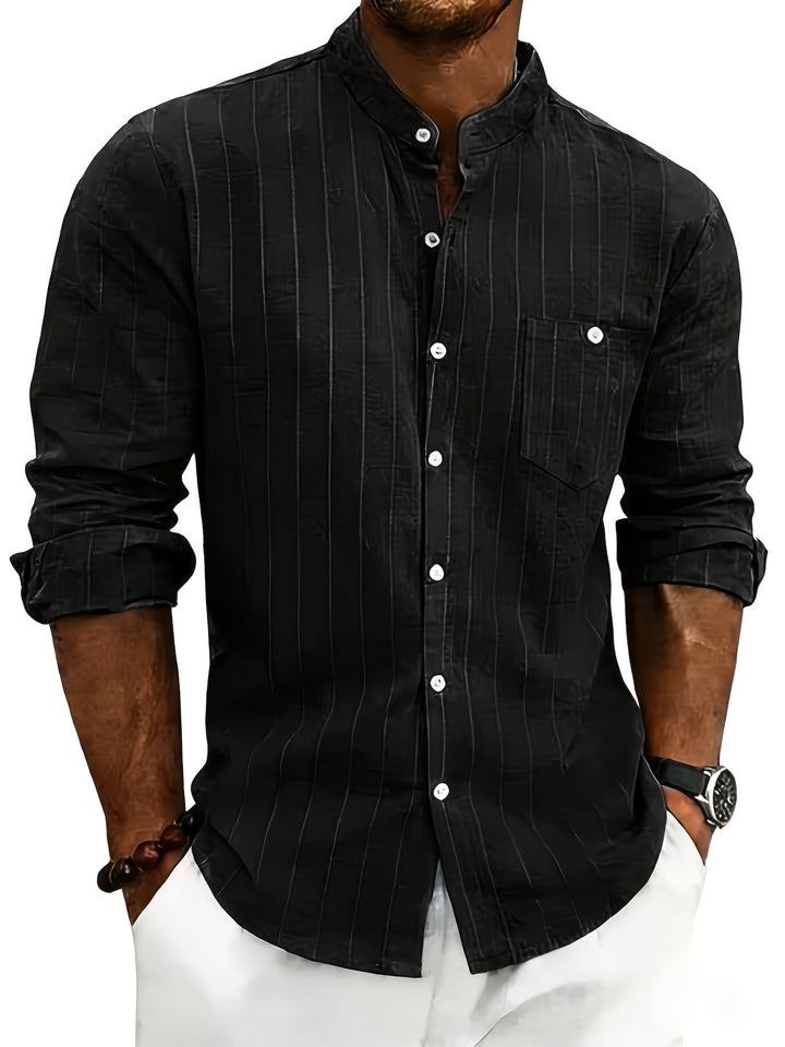 Leslie - Camisa De Linho às Riscas Elegante