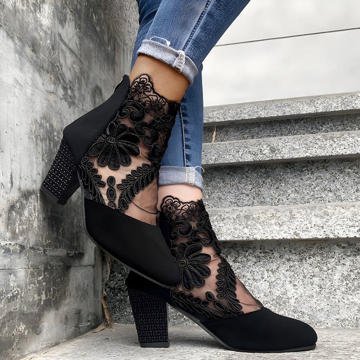Elizaveta - Sapatos Ortopédicos Com Padrão Floral