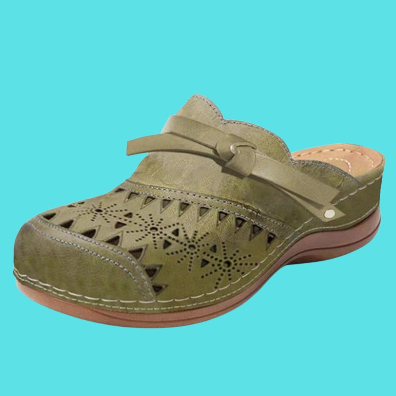 Nicholle - Mules Rasas Com Furo Na Frente