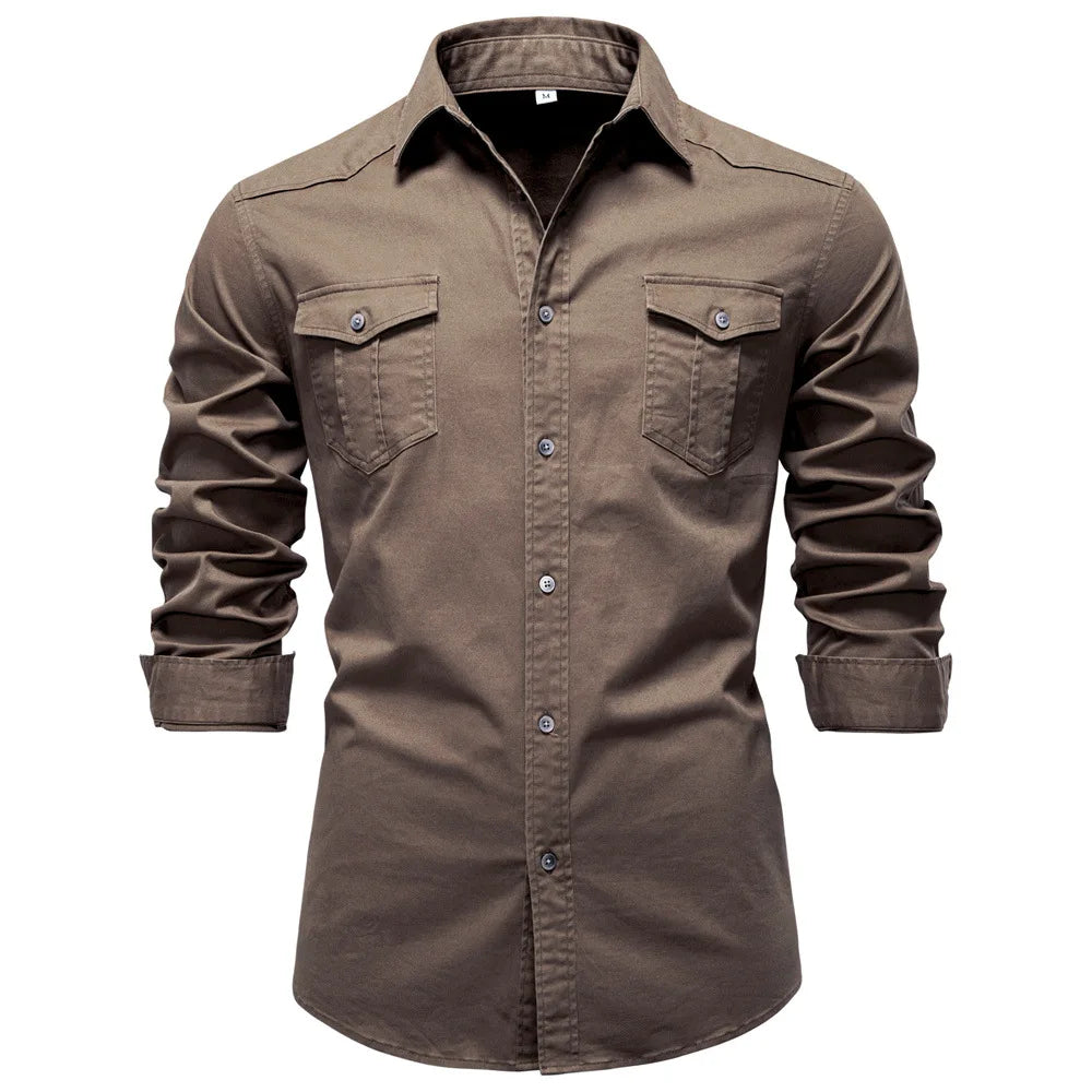 Sampath - Camisa de Manga Comprida em Algodão