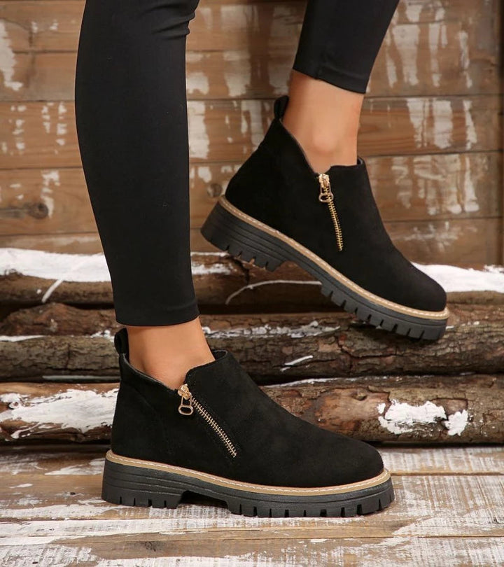 Miladie - Bota Ortopédica Com Fecho Lateral