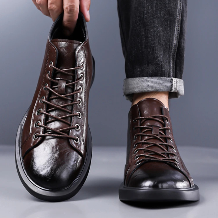 Ailton - Botas De Couro Com Atacadores