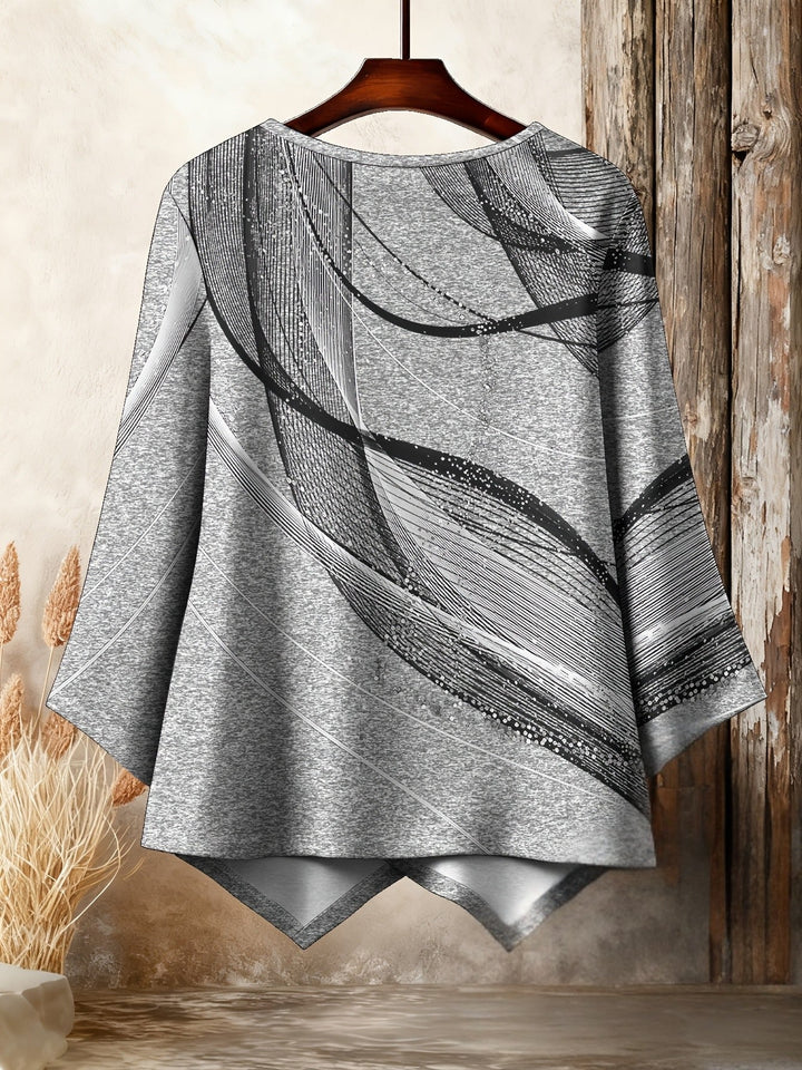 Galya - Camiseta Oversized Com Gola Redonda