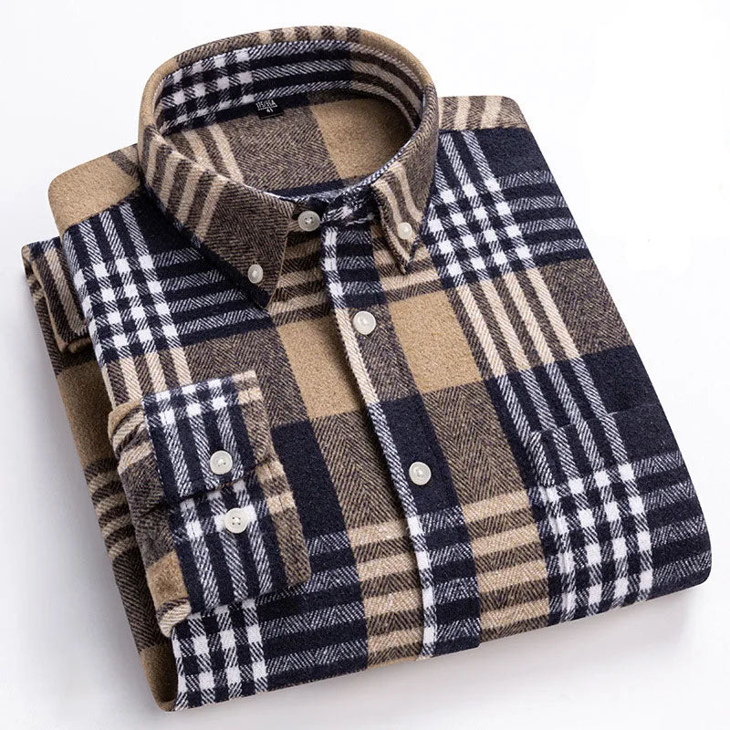 Joman - Camisa De Manga Comprida Xadrez Com Botões