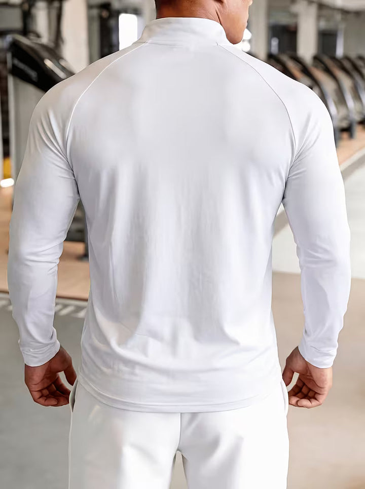Zerdan - Camisola De Manga Comprida Com Meio Fecho