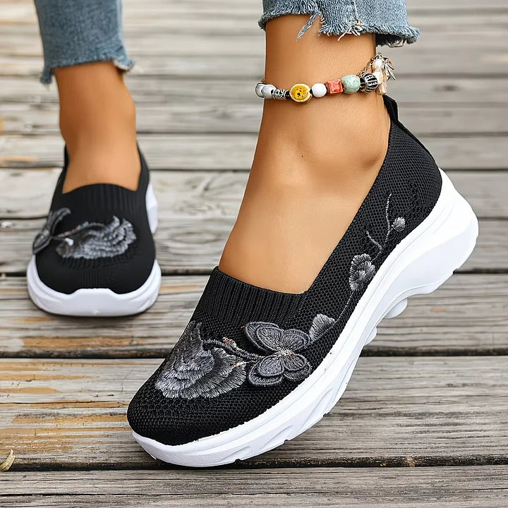 Leetha - Mocassins Bordados Com Borboletas