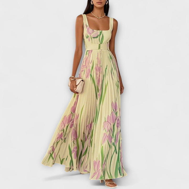 Tressa - Vestido Floral sem  Mangas Cheio De Estilo