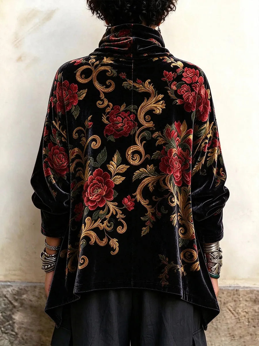 Analisa - Top Com Estampado Floral Vintage