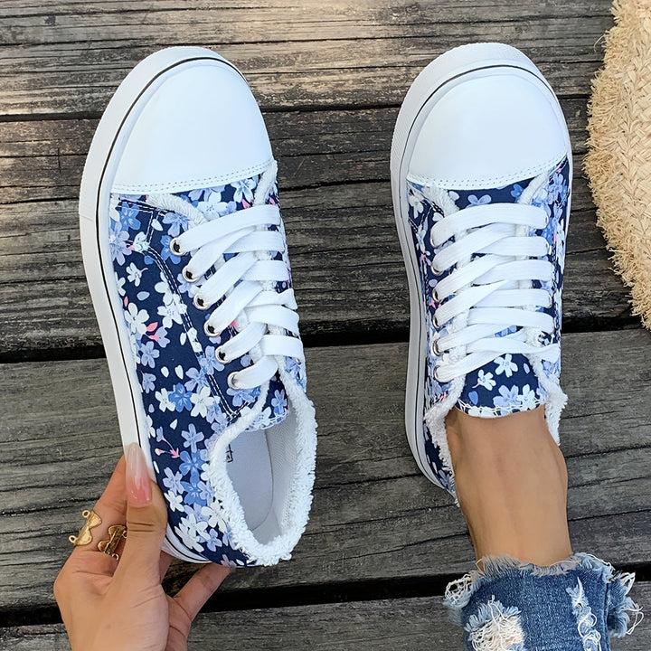 Bristy - Sapatos Com Atacadores e Estampado Floral